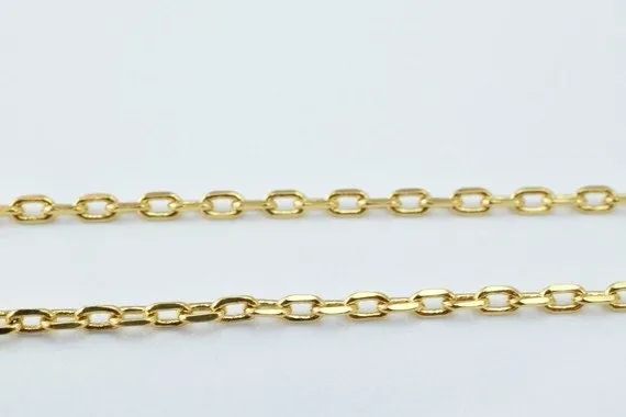 18k Gold Filled Look, EP chain 18.5" inch cg149