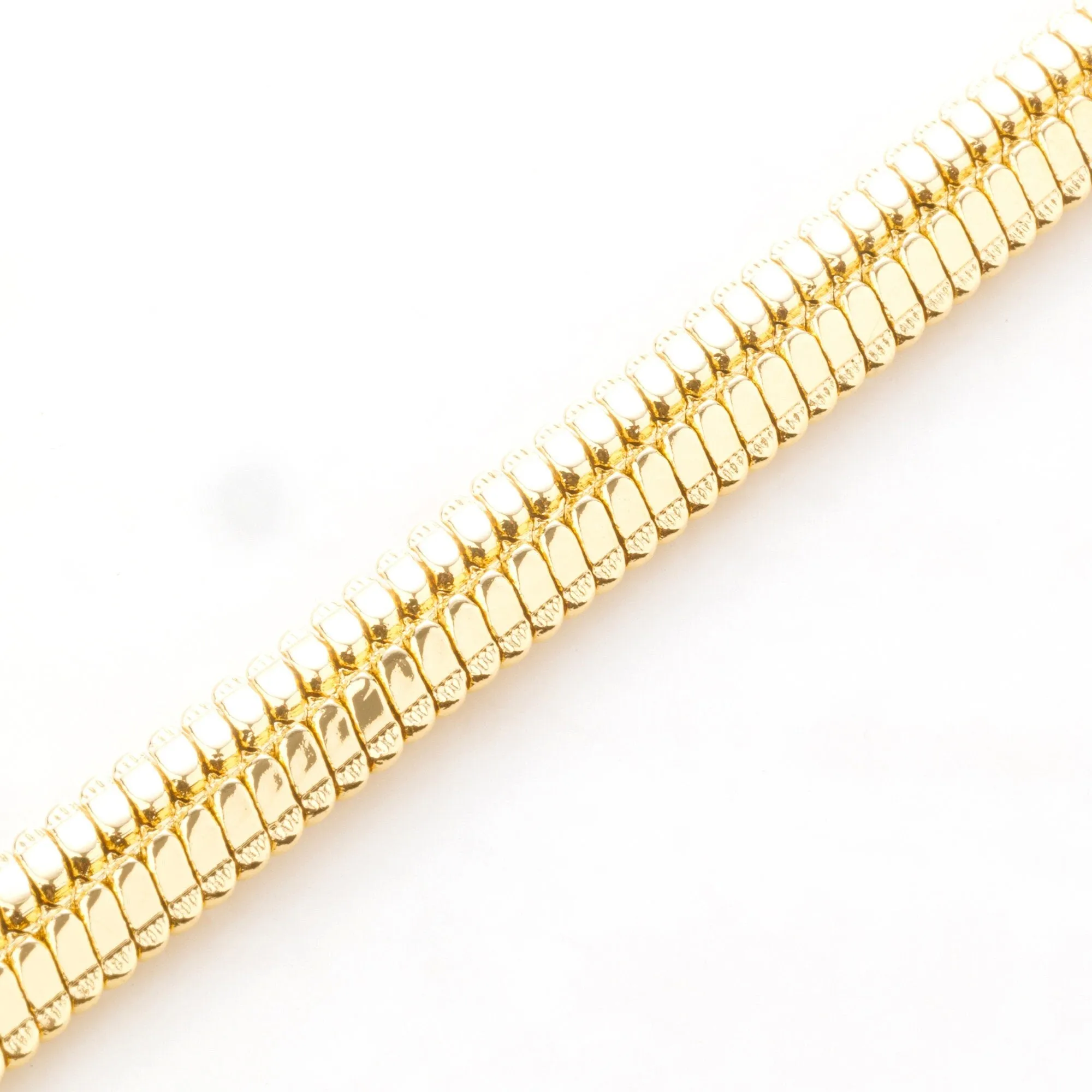 18k Gold Filled Look, EP herringbone chain 20.25" inch long size 9x3mm /6x2mm- cg255 /cg255a/ cg255b