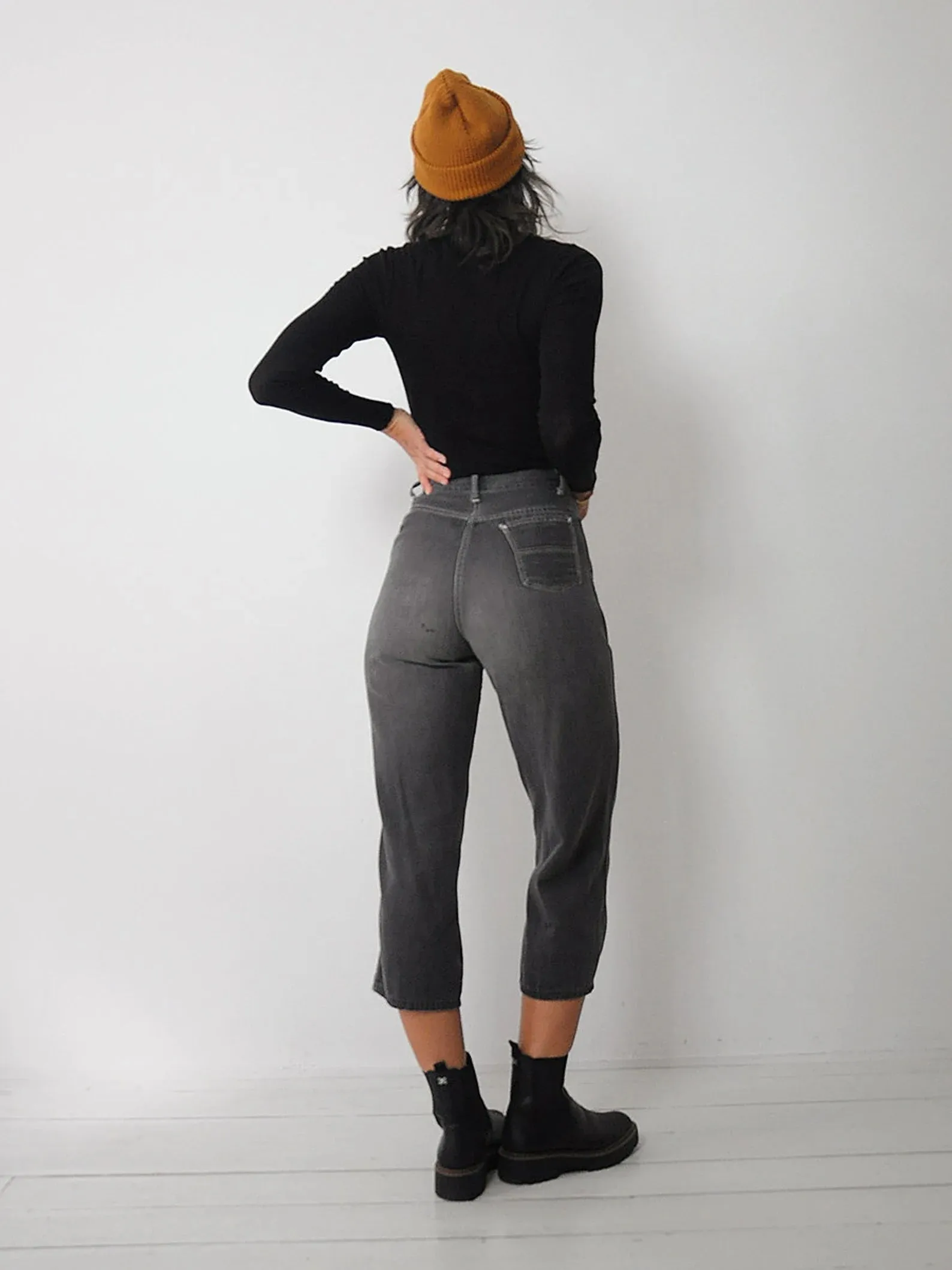 1950's Petite Faded Side Zip Jeans