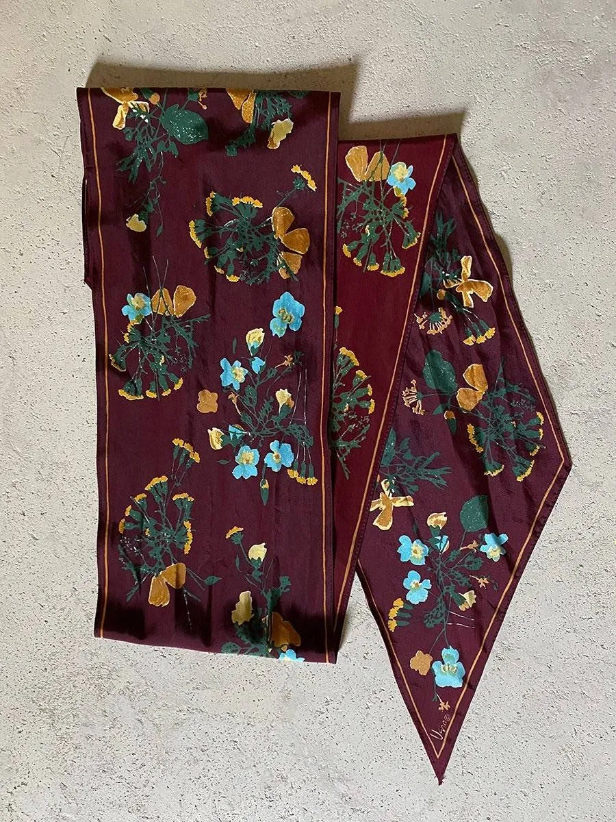 1970's Vera Wildflower Scarf