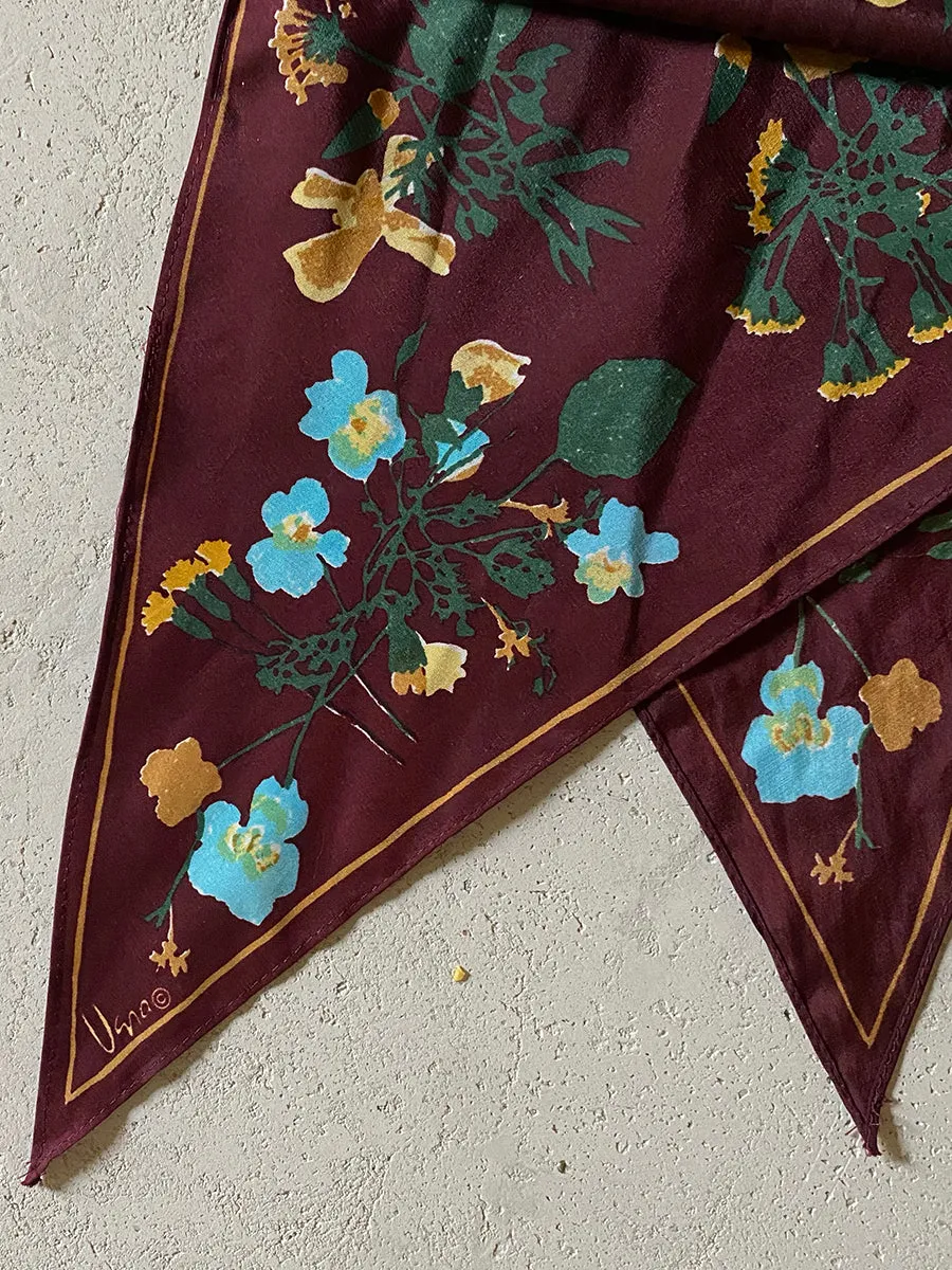 1970's Vera Wildflower Scarf