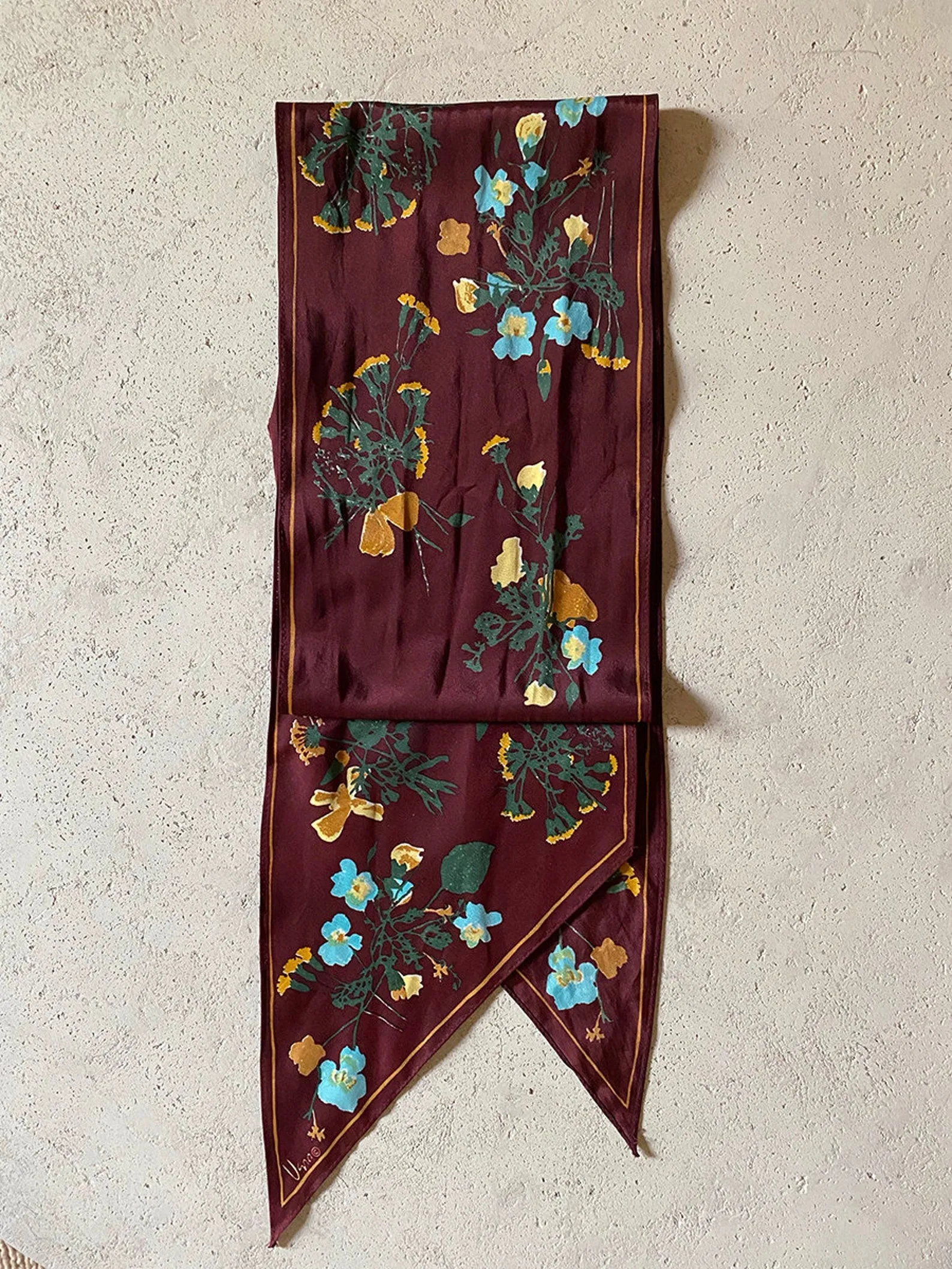 1970's Vera Wildflower Scarf