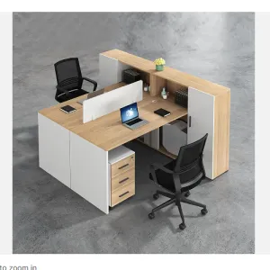 2 Seater Cubicles Workstation with Storage