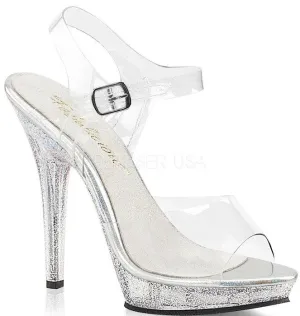 5" Stiletto Glitter Platform Sandal (LIP-108MG Final Sale)