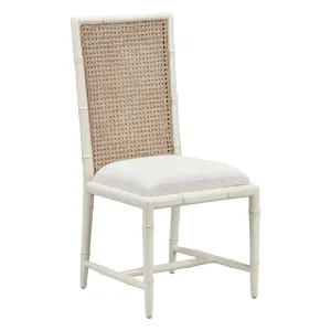 Bamboo Dining Side Chairs with Cane Backs