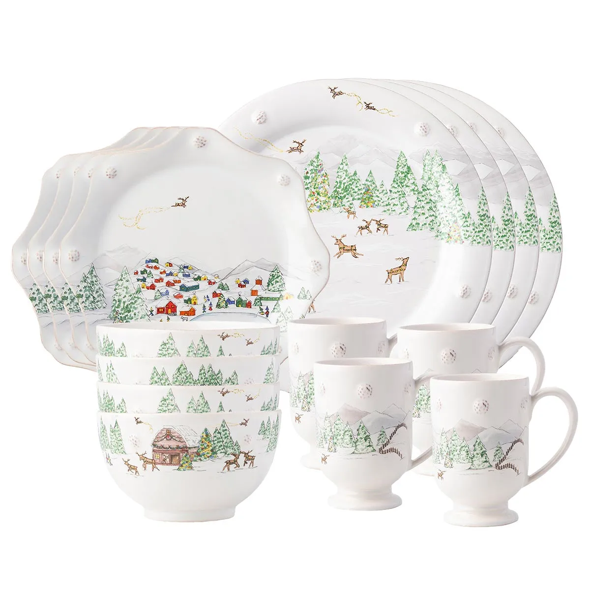 Berry & Thread North Pole 16pc Place Setting