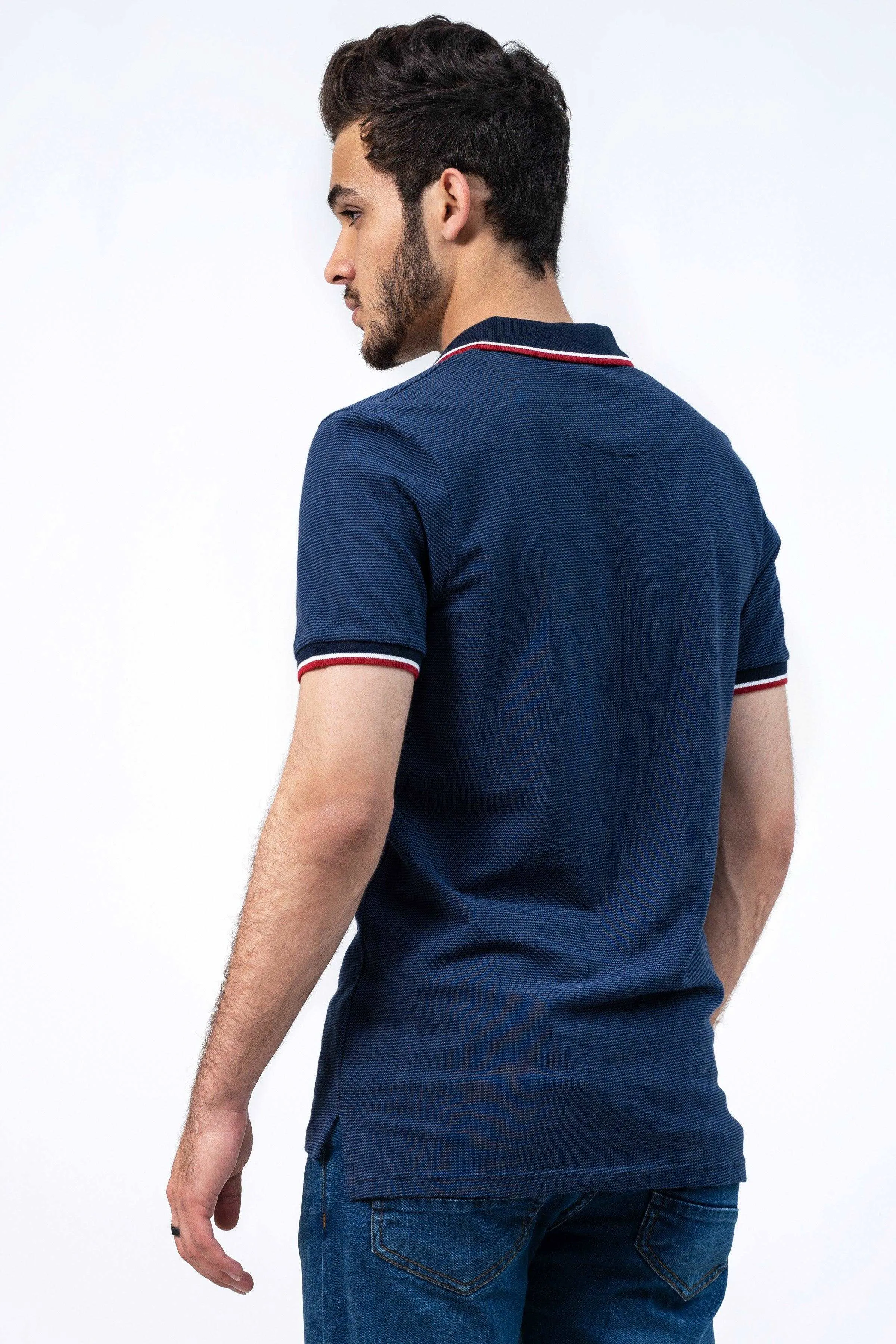 BIRD EYE POLO NAVY