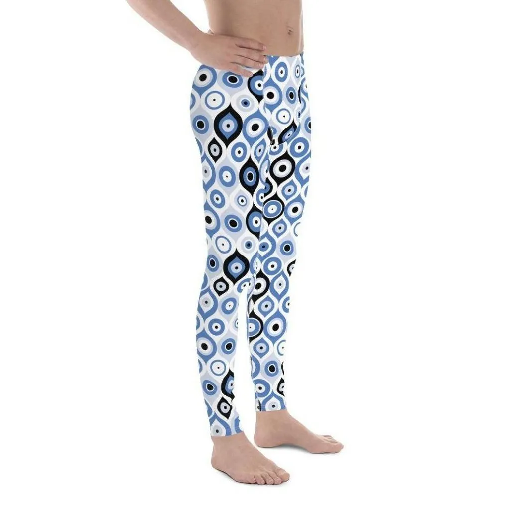 Blue Eye Pattern Men's Leggings