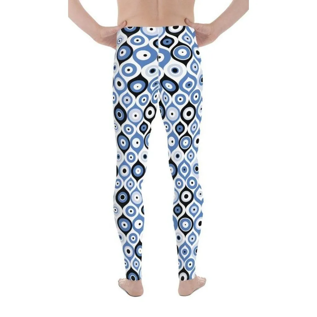 Blue Eye Pattern Men's Leggings