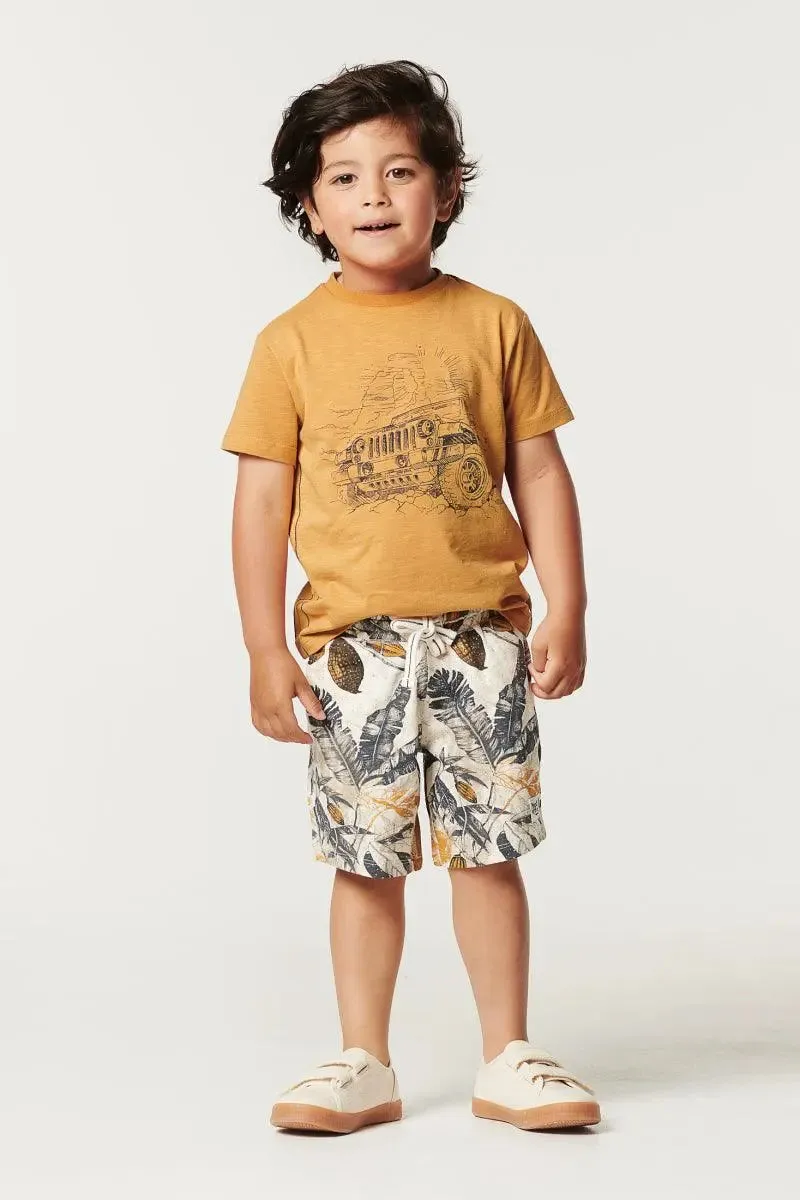 Boys Shorts Giridih Allower Print | Noppies