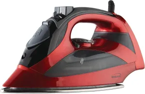 Brentwood Steam Iron with Auto Shut-off Red 110v