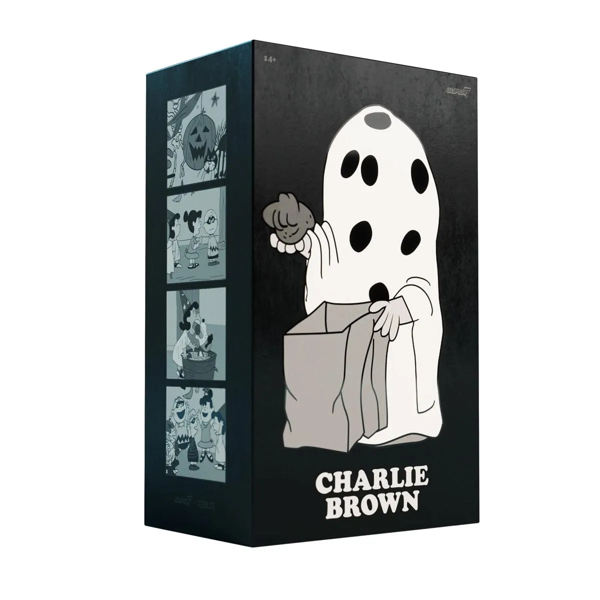 Charlie Brown Ghost Sheet Supersize 16" Figure by Peanuts x Super 7