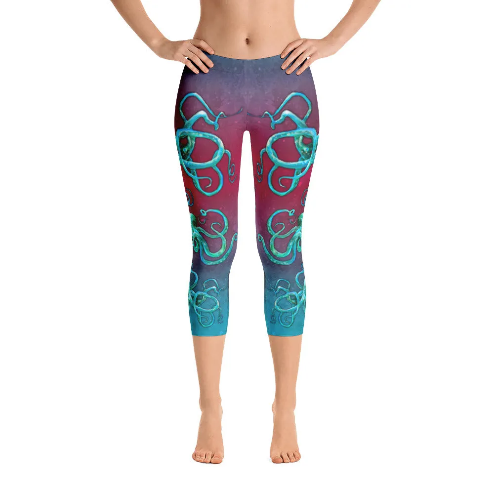 Cosmic Kraken Capri Leggings