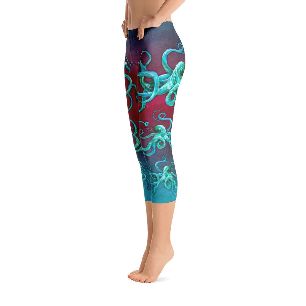 Cosmic Kraken Capri Leggings