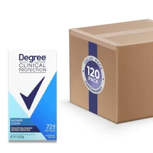 Degree -Deodorant Shower Clean, Soft Solid -  1.7 oz - 120 Pack