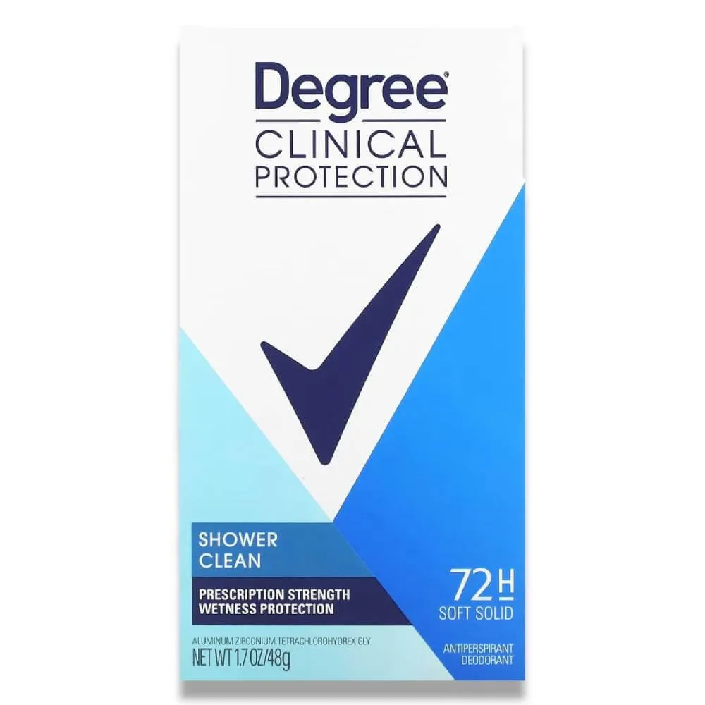 Degree -Deodorant Shower Clean, Soft Solid -  1.7 oz - 120 Pack