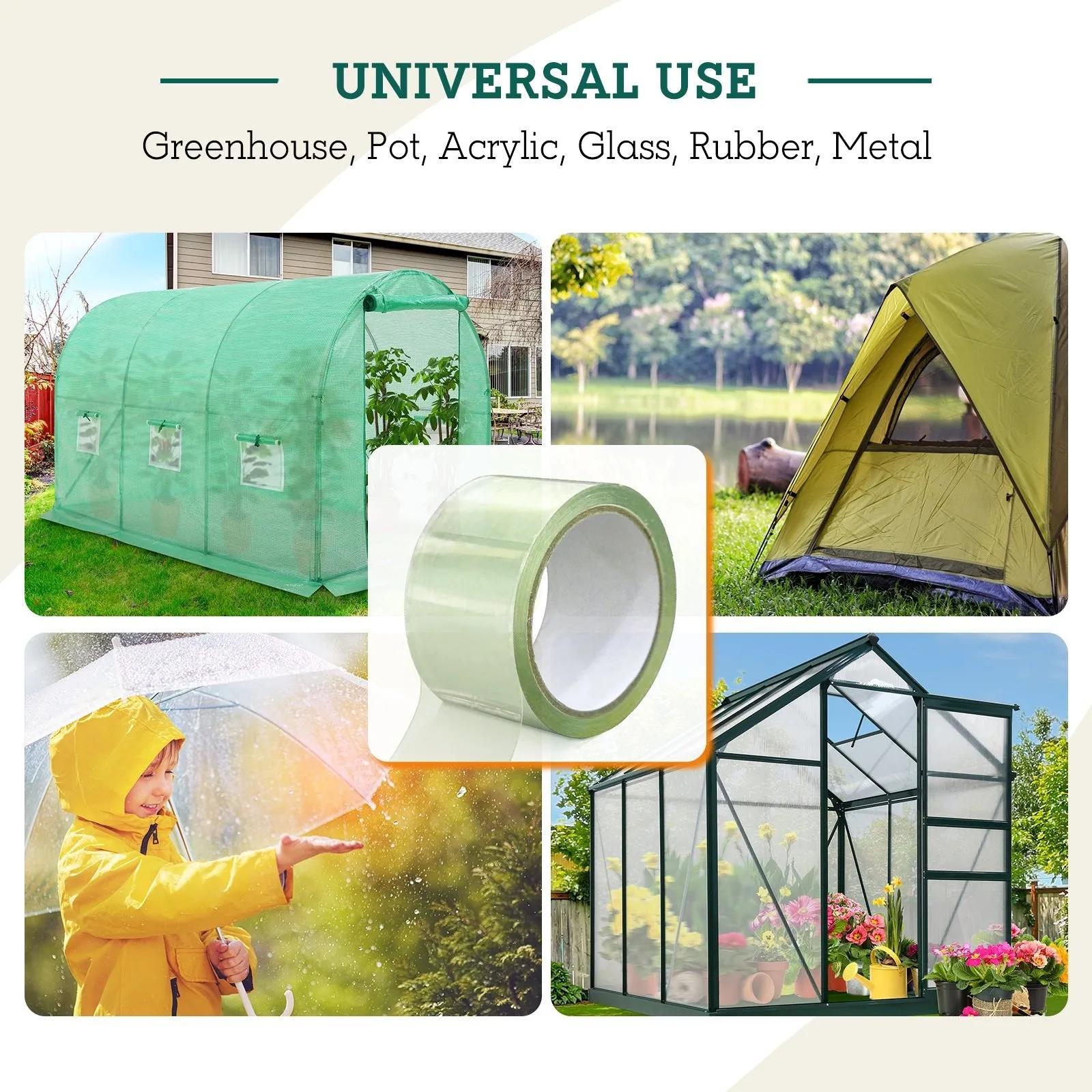 EAGLE PEAK Greenhouse Cover Repair Tape 2'' x 15 '