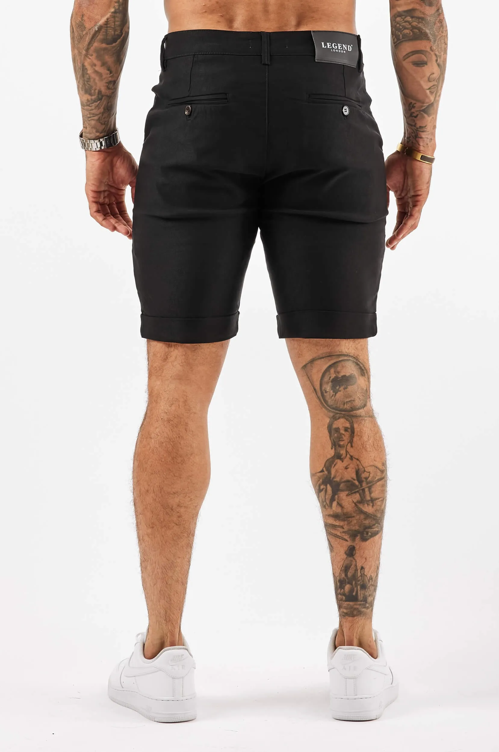 FLEX CHINO SHORT - BLACK