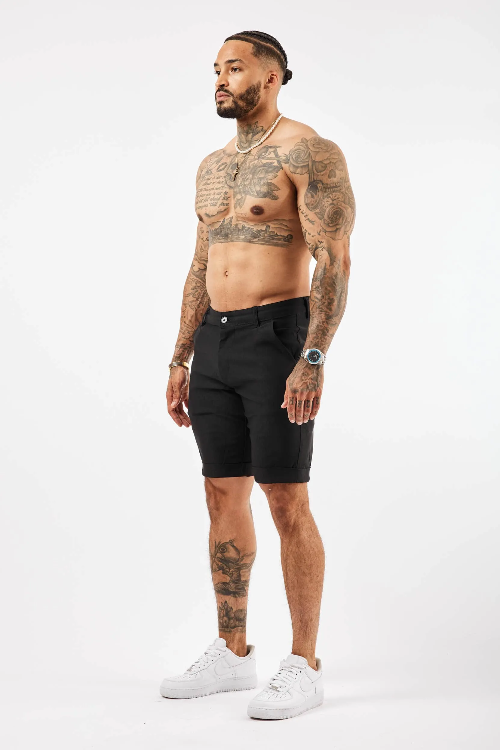 FLEX CHINO SHORT - BLACK