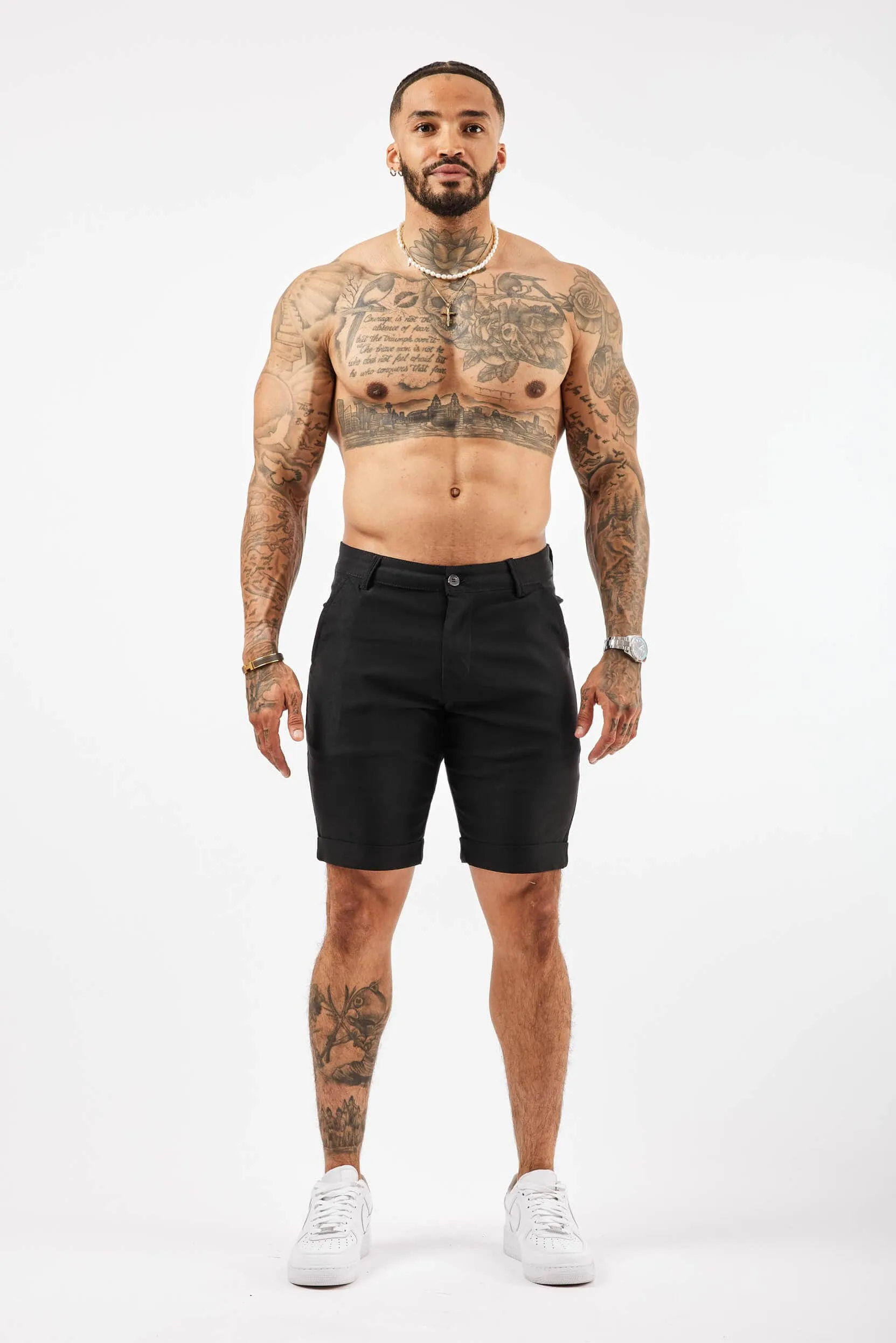 FLEX CHINO SHORT - BLACK