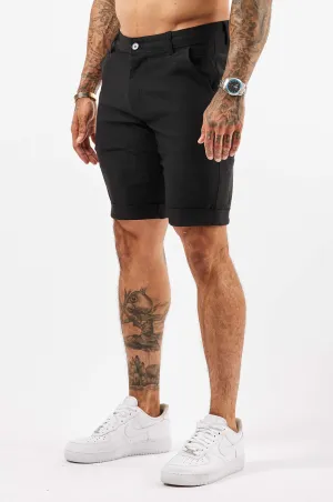 FLEX CHINO SHORT - BLACK