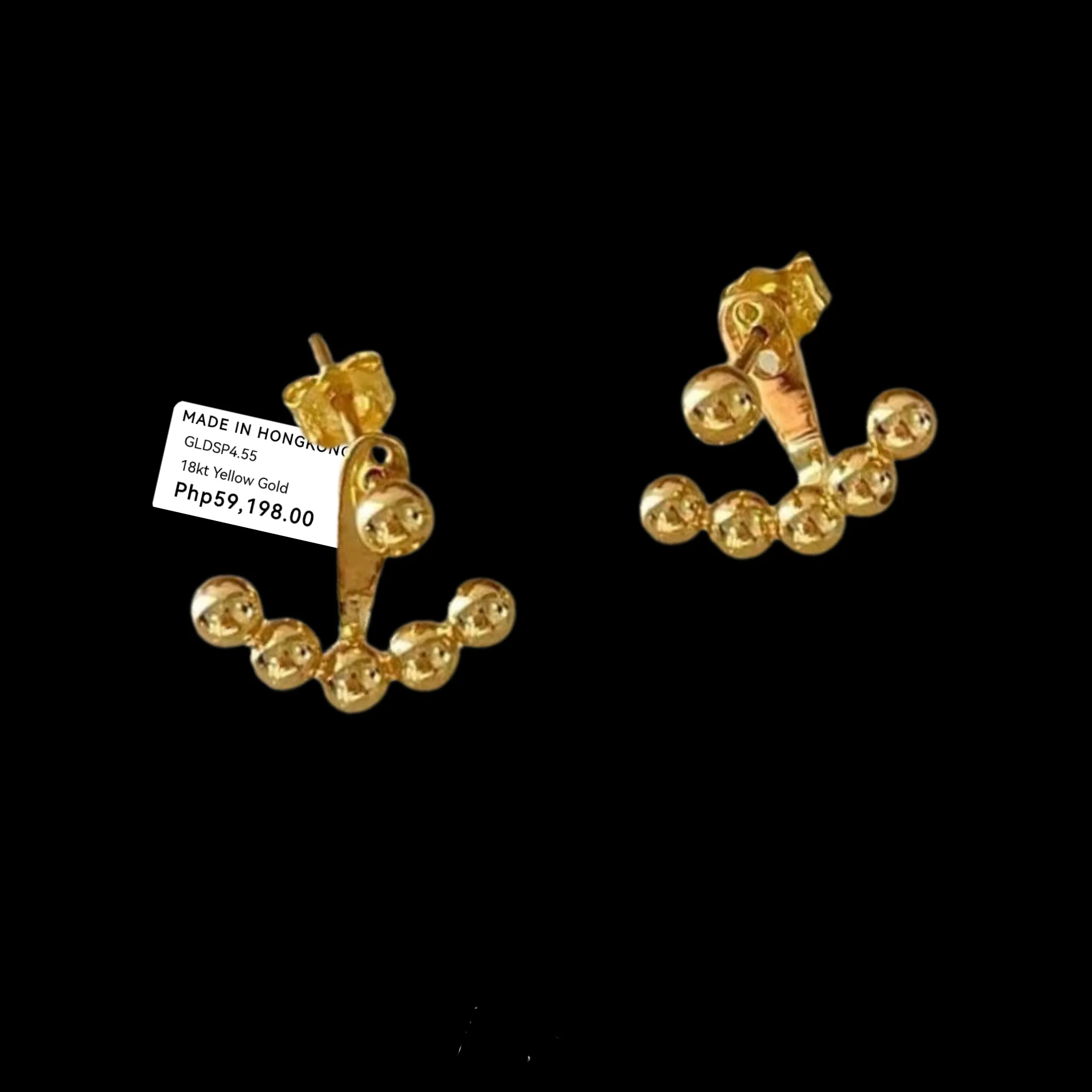 #GOLD2024 | 18K Golden Bubble Earrings