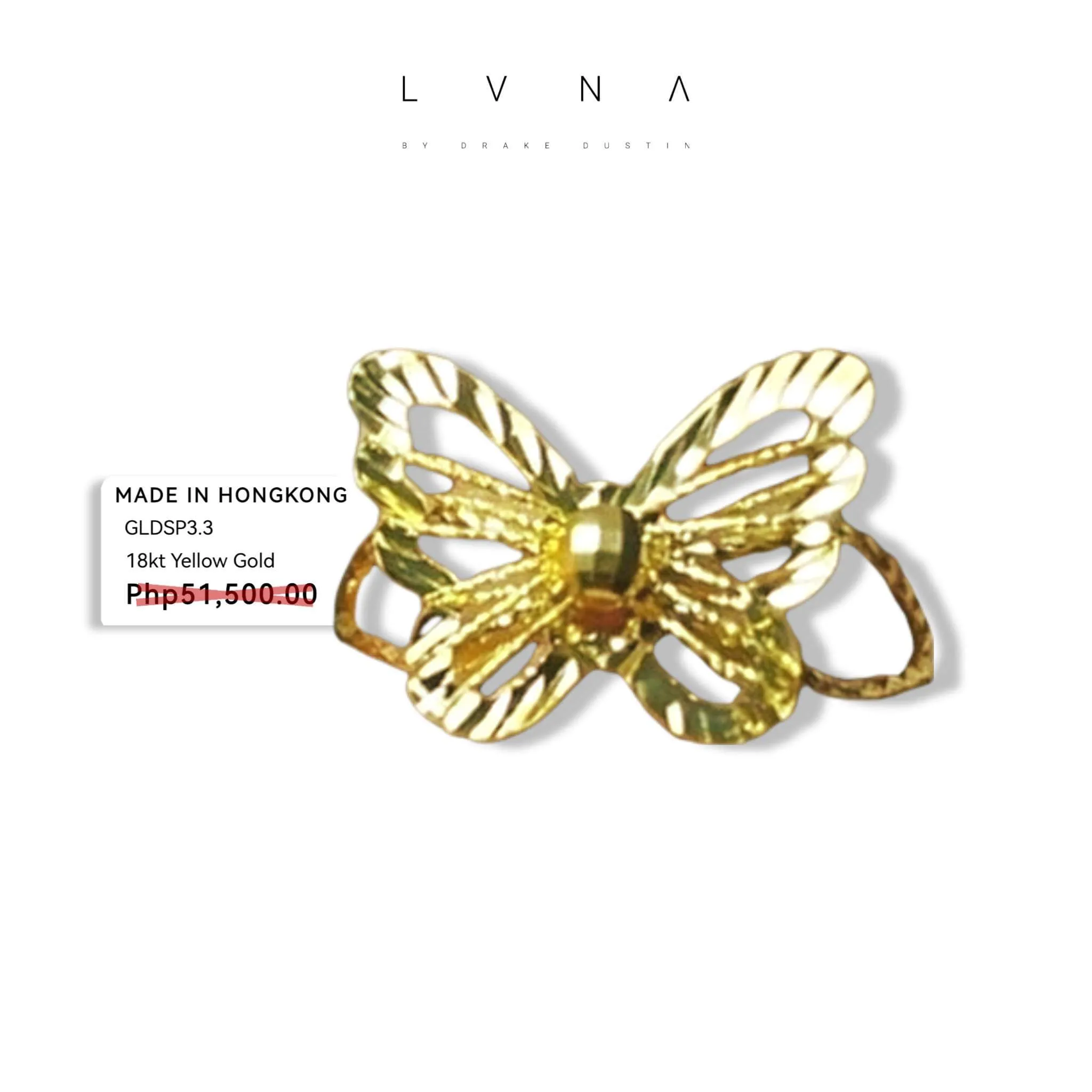 #GOLD2024 | 18K Golden Butterfly Ring