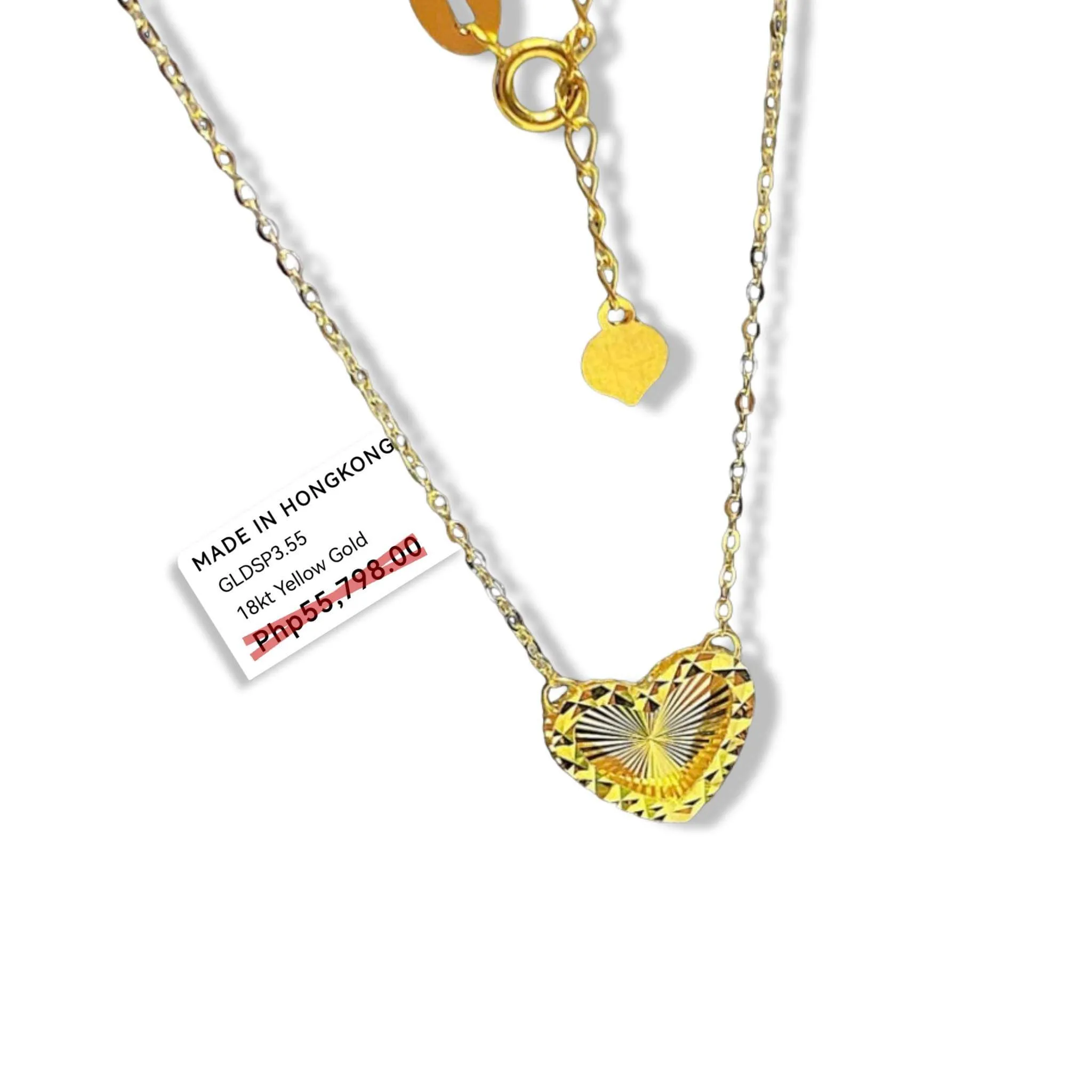 #GOLD2024 | 18K Golden Heart Centered Necklace 18”