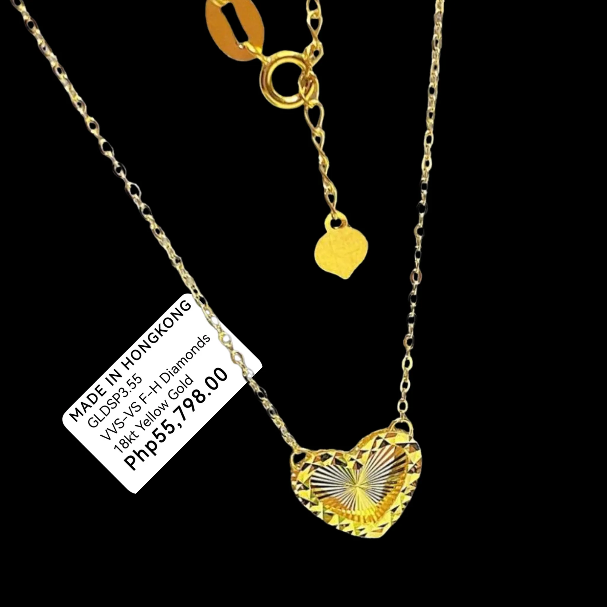 #GOLD2024 | 18K Golden Heart Centered Necklace 18”