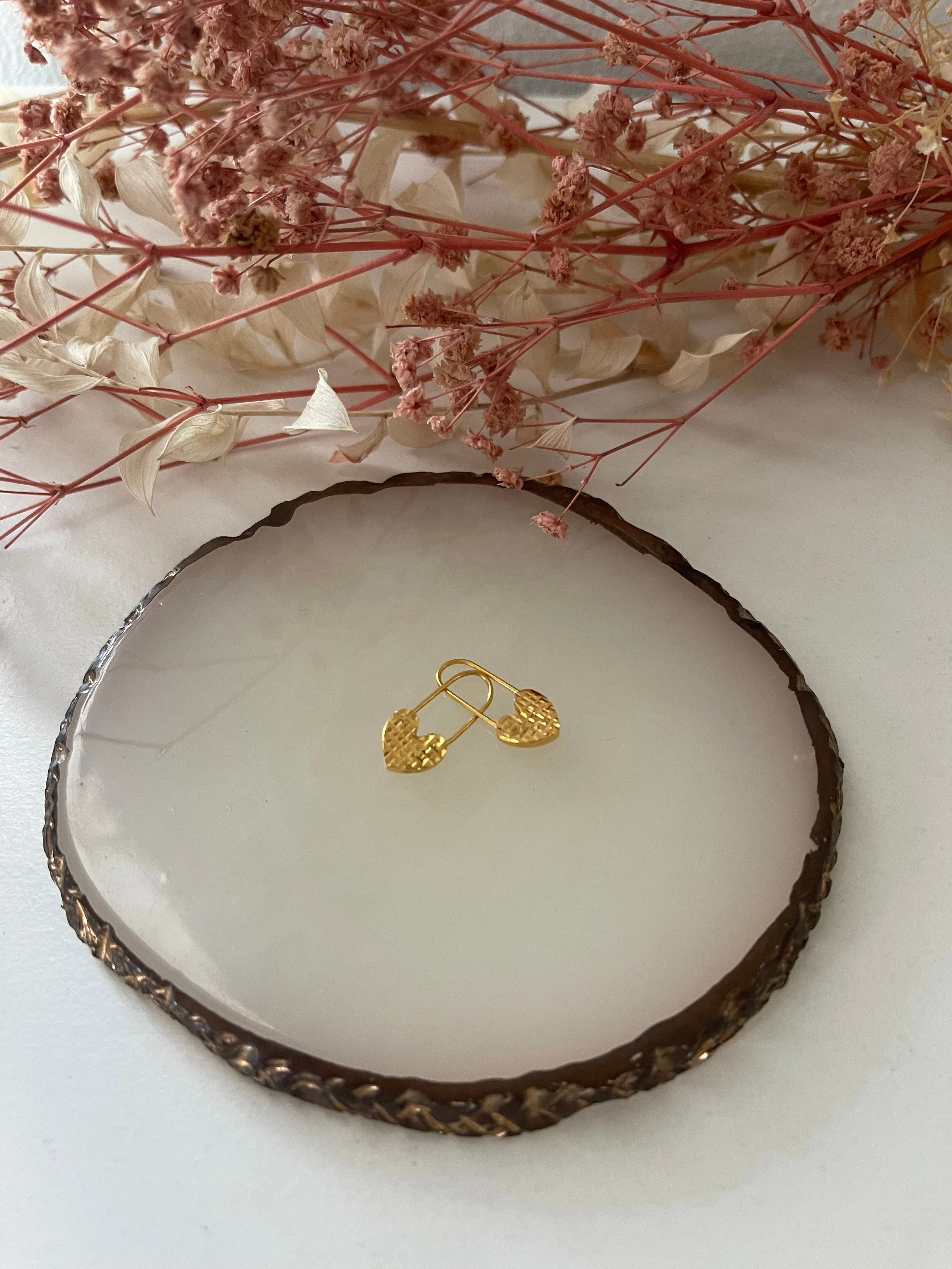 #GOLD2024 | 18K Golden Heart Lock Earrings