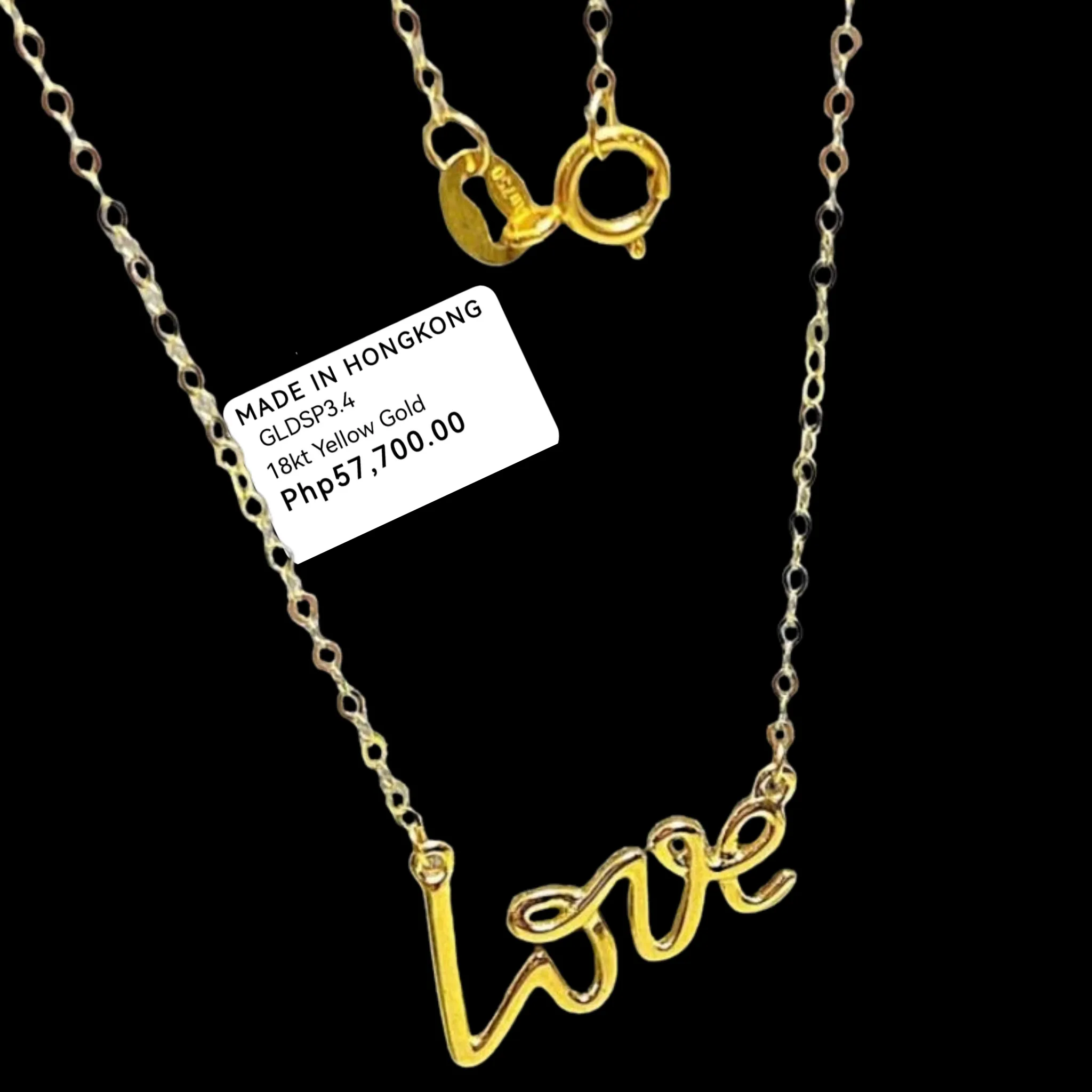 #GOLD2024 | 18K Golden Love Centered Necklace 18”