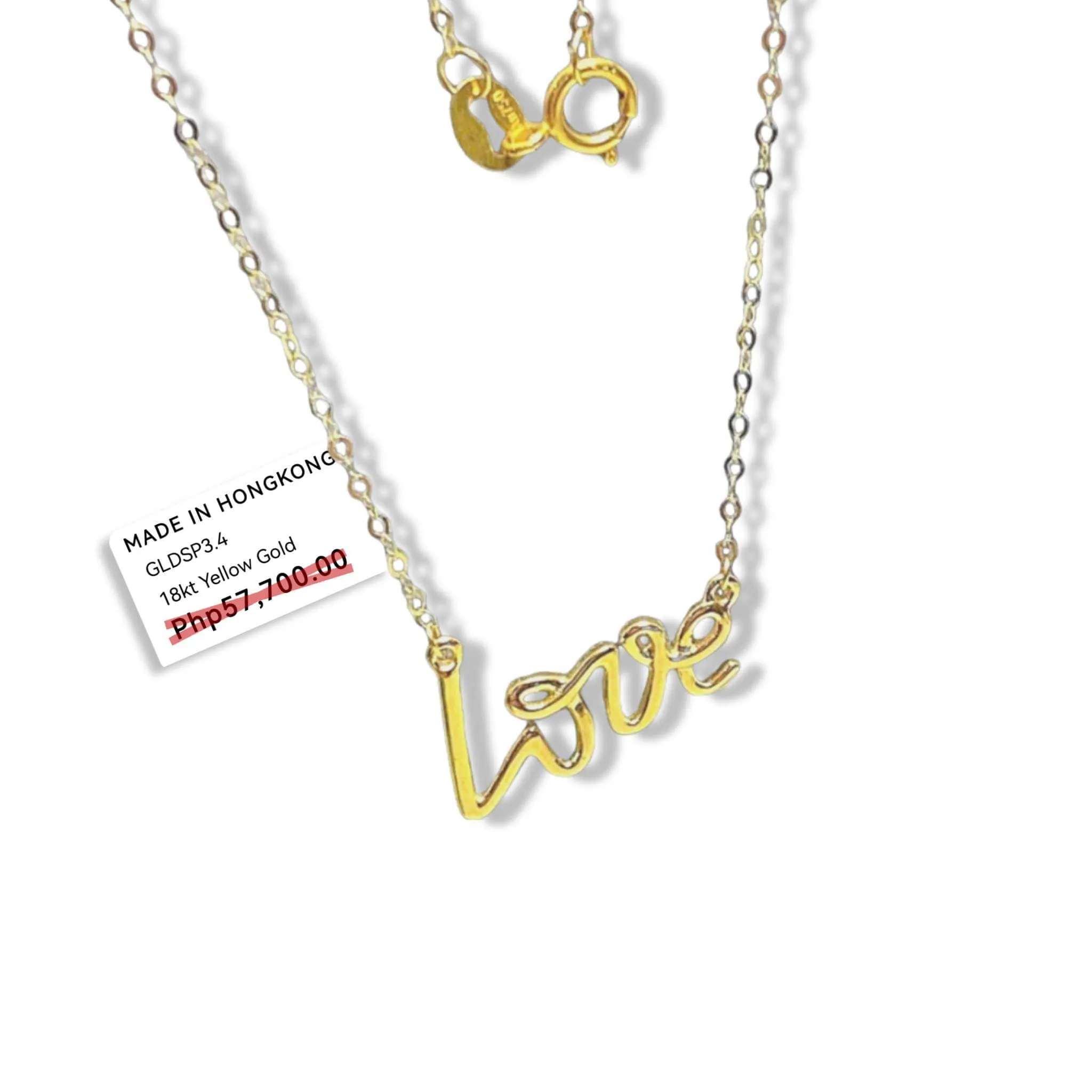 #GOLD2024 | 18K Golden Love Centered Necklace 18”