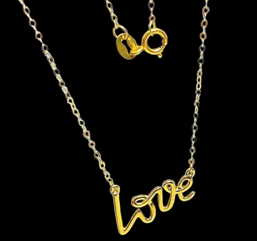 #GOLD2024 | 18K Golden Love Centered Necklace 18”