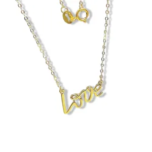 #GOLD2024 | 18K Golden Love Centered Necklace 18”