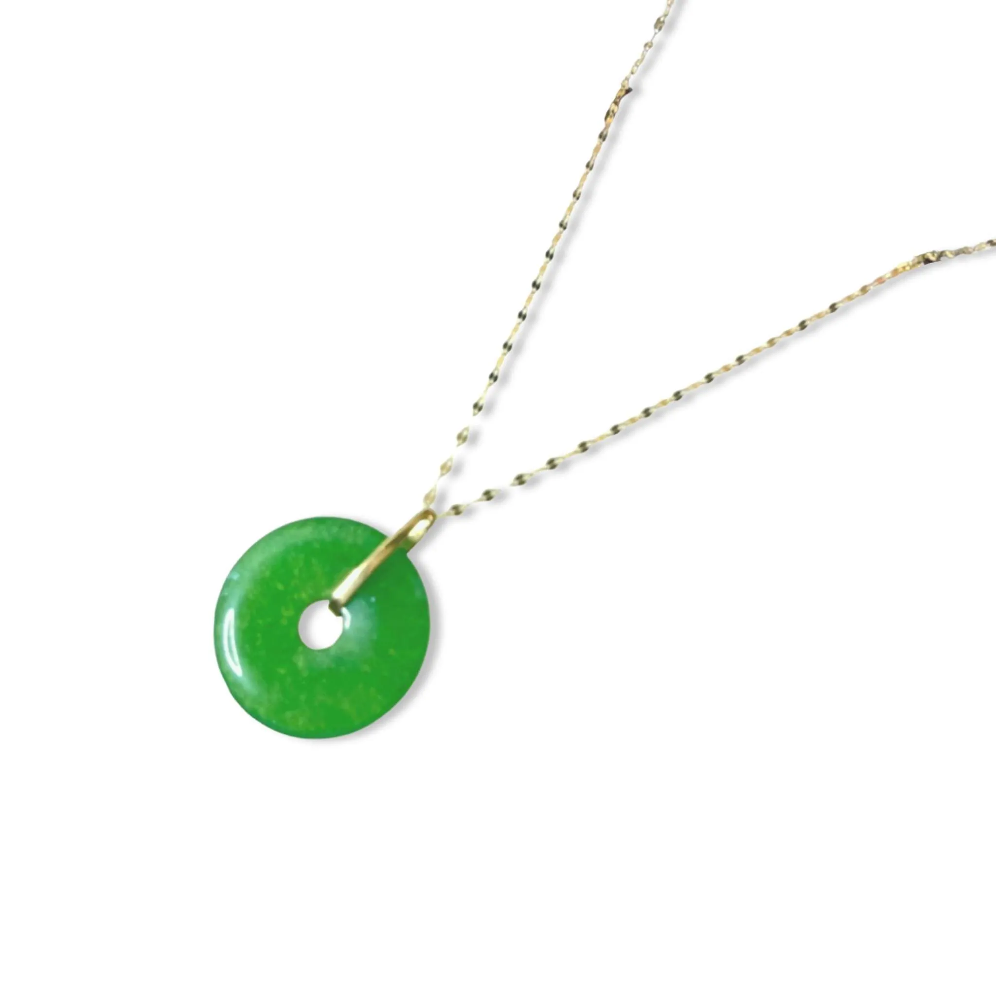 #GOLD2024 | 18K Golden Medium Jade Necklace