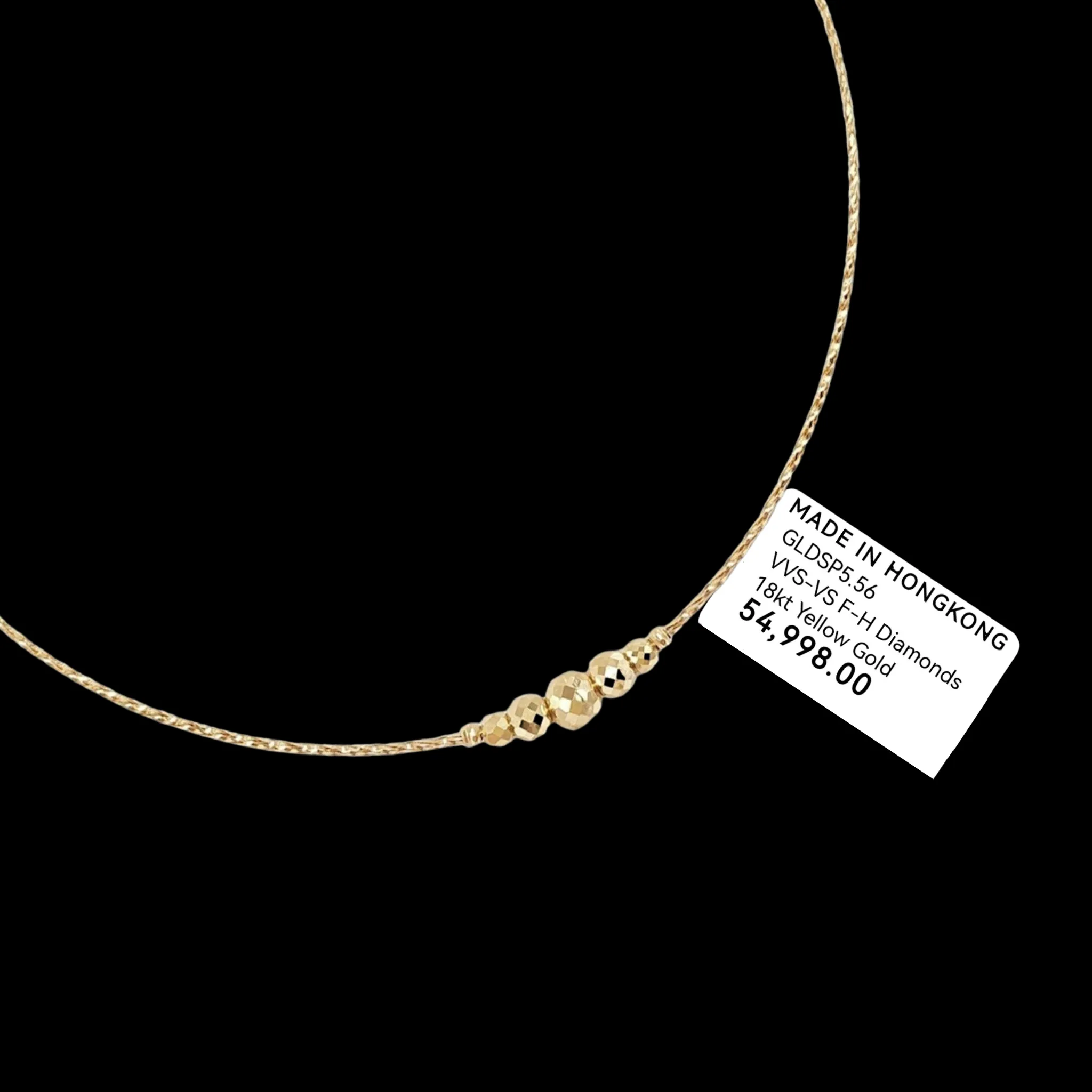 #GOLD2024 | 18K Golden Omega Beaded Necklace 16”