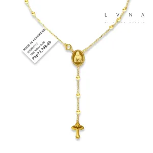 #GOLD2024 | 18K Golden Religious Rosary Necklace 20”