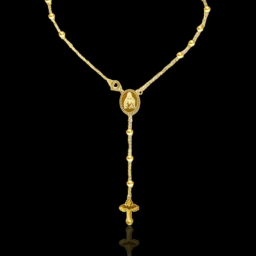 #GOLD2024 | 18K Golden Religious Rosary Necklace 20”