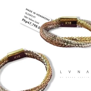 #GOLD2024 | 18K Golden Soft Mesh Omega Multi-Tone Ring