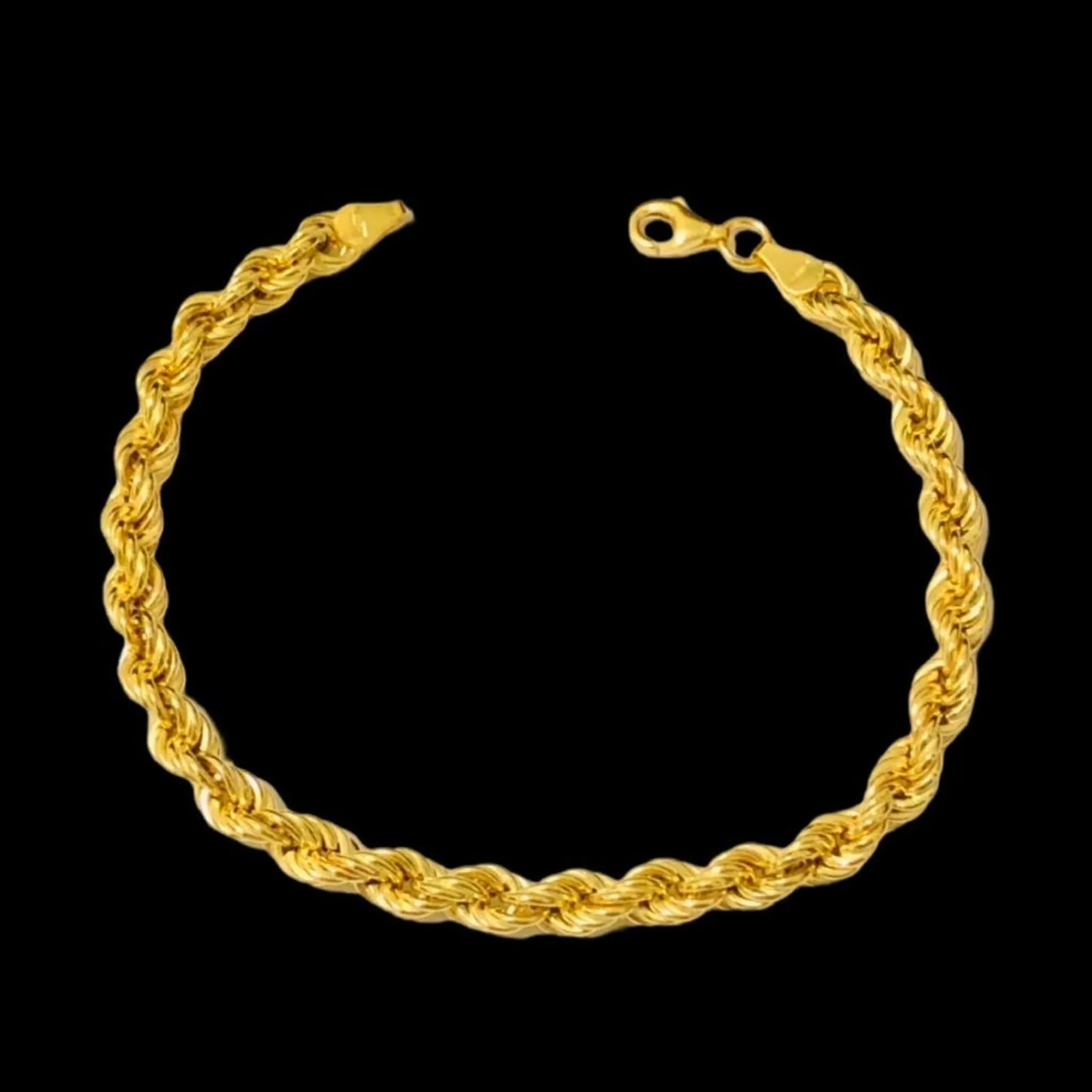 #GOLD2024 | 18K Golden Unisex Rope Bracelet