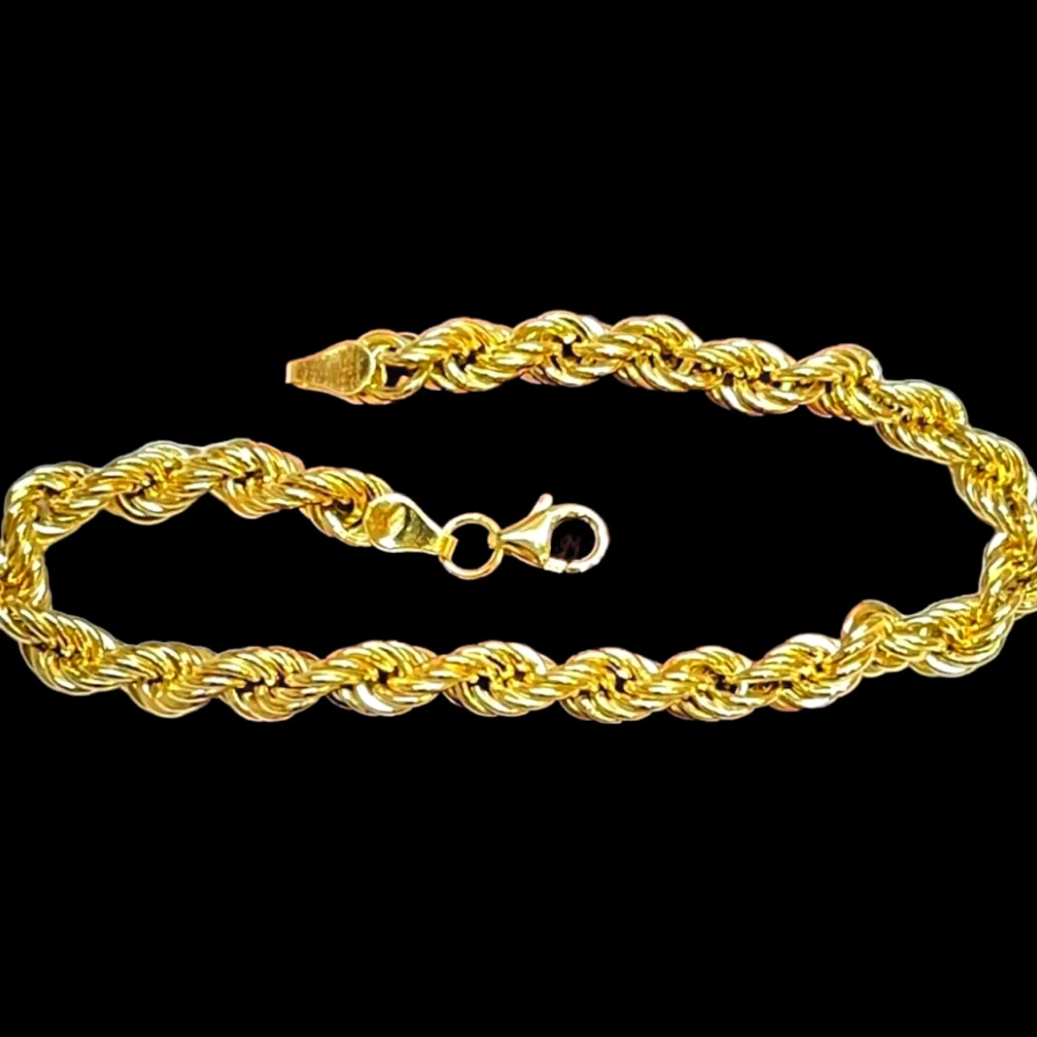 #GOLD2024 | 18K Golden Unisex Rope Bracelet