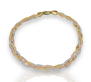 #GOLD2024 | 18K Multi-Tone Braided Bracelet