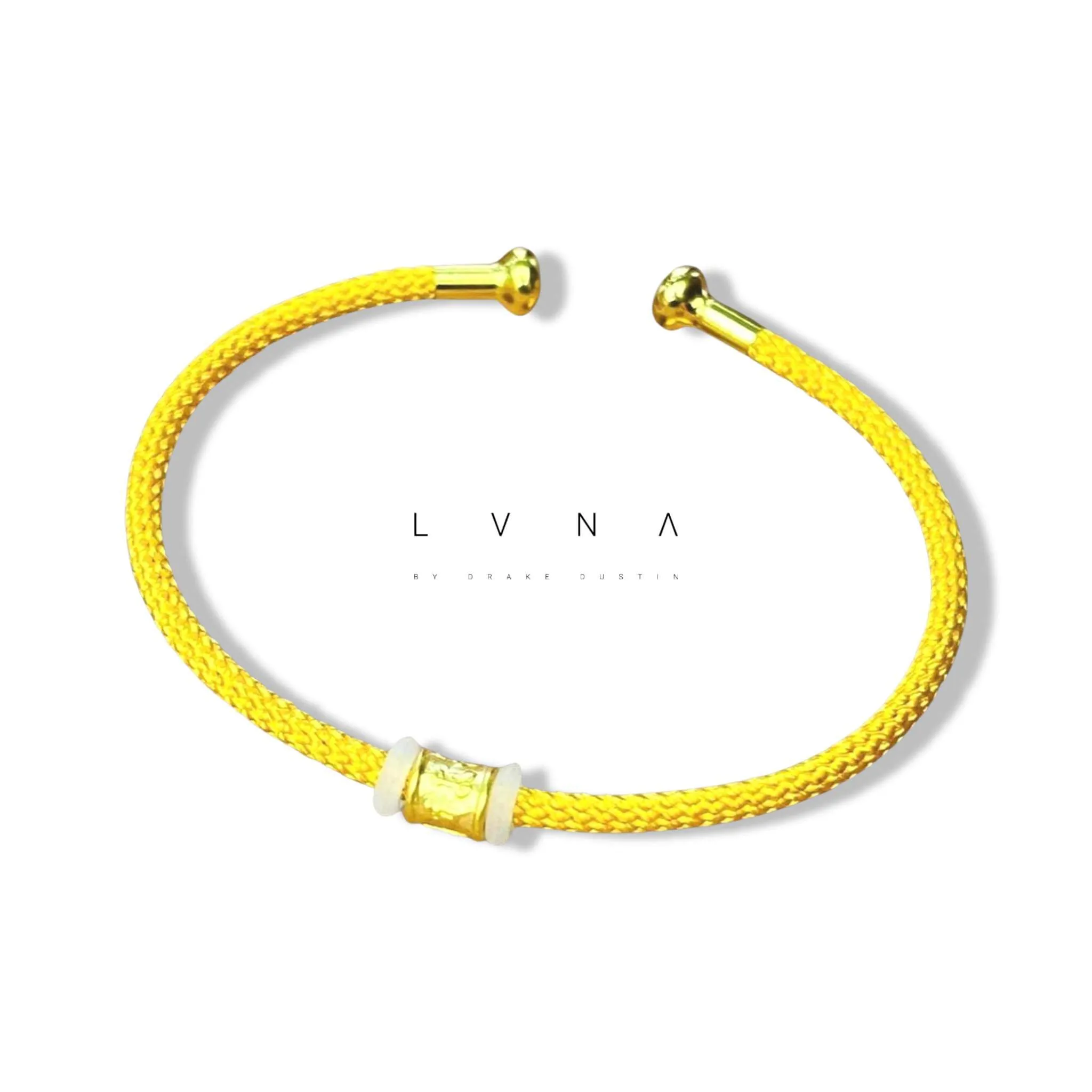 #GOLD2024 | 24K Lucky Mantra Barrel Wooven Rope Bangle