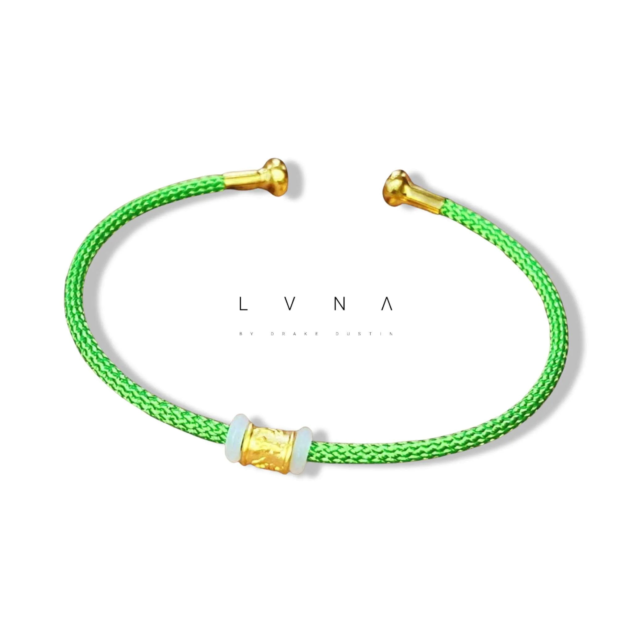 #GOLD2024 | 24K Lucky Mantra Barrel Wooven Rope Bangle