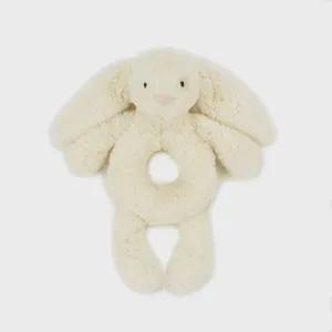 Jellycat Bashful Cream Bunny Ring Rattle