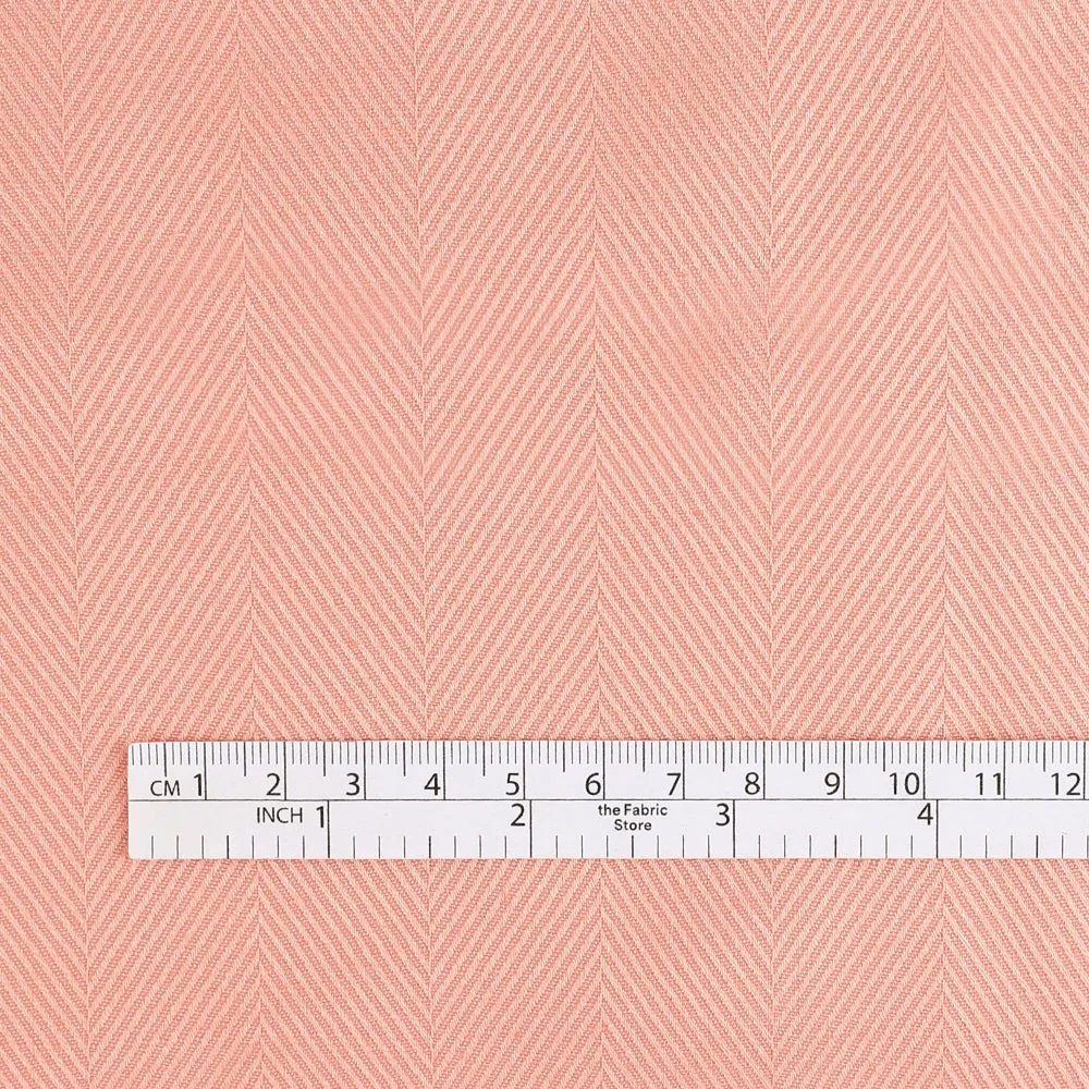 Midweight Herringbone Cotton / Linen - Cherryblossom