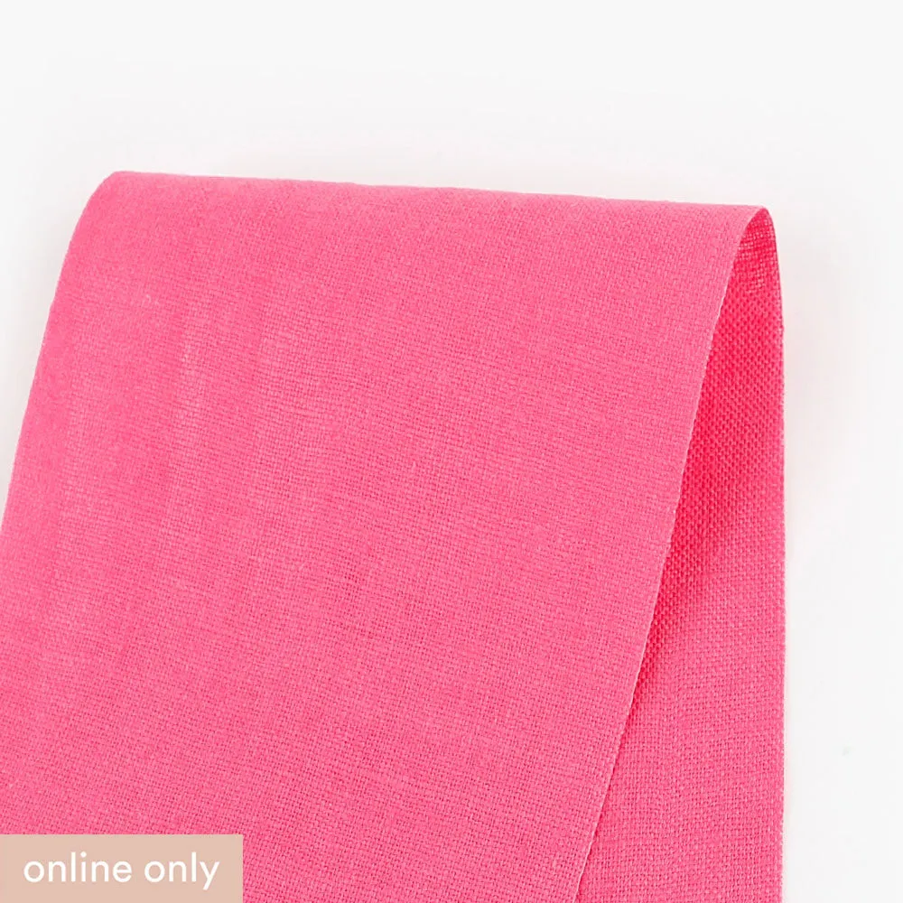 Midweight Linen - Petunia Pink (remnant)