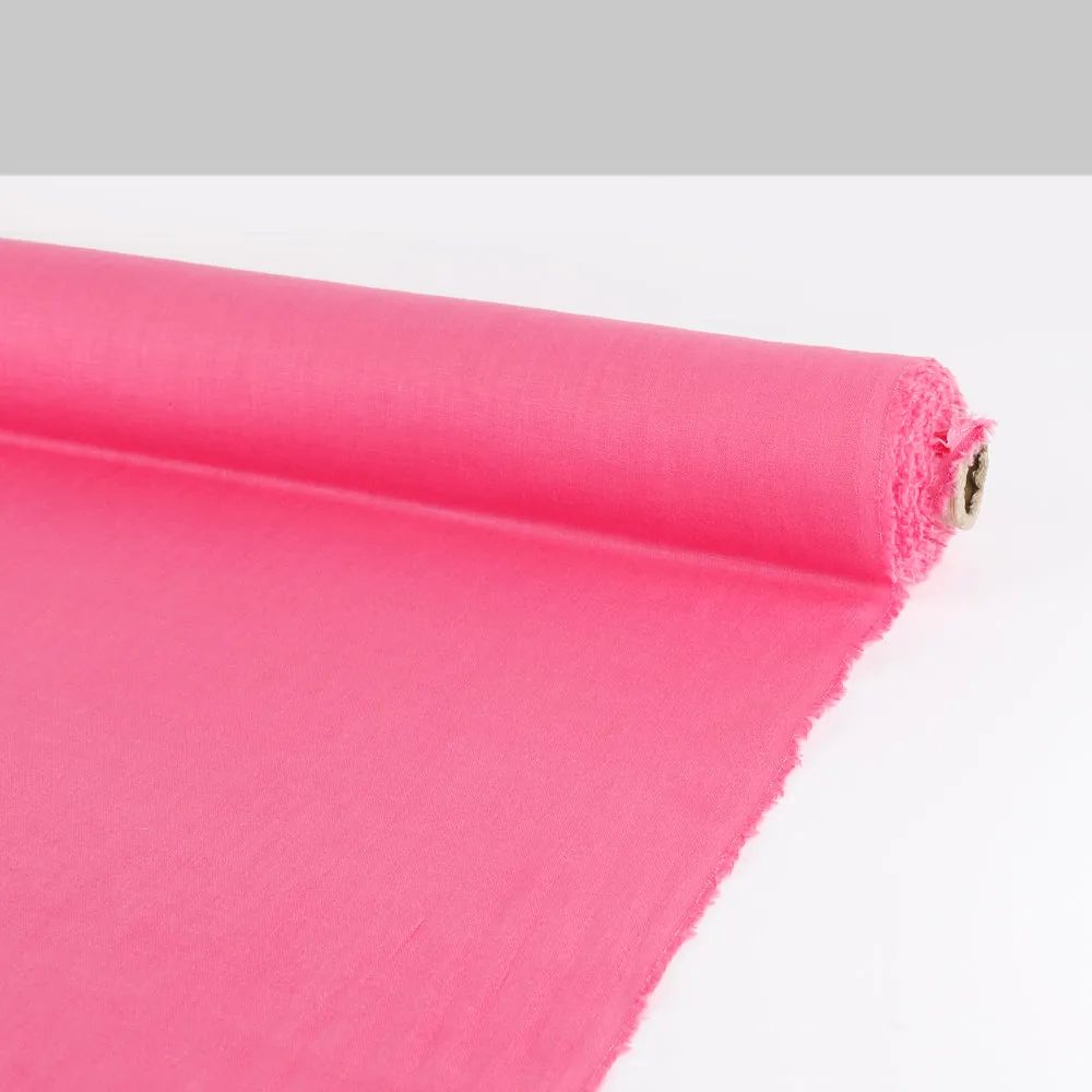 Midweight Linen - Petunia Pink (remnant)