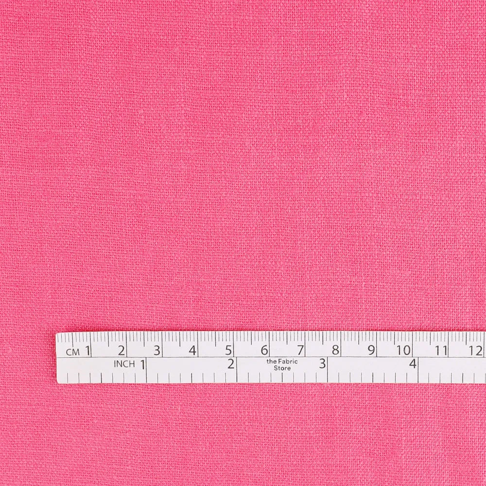 Midweight Linen - Petunia Pink (remnant)