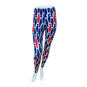 Red White Blue Fish Signature Leggings